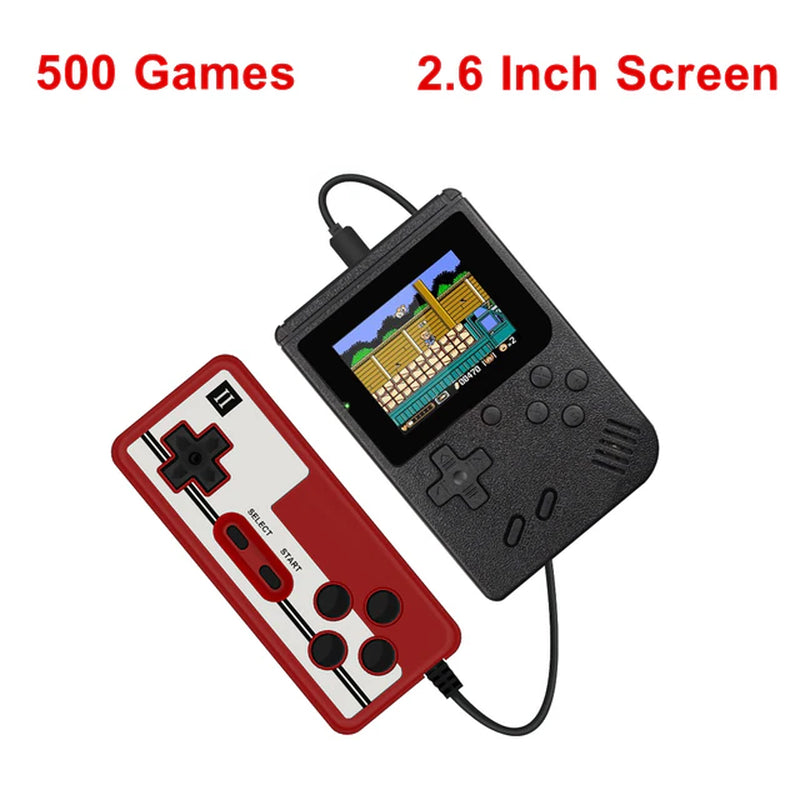 Portable Retro Mini Video Game Console 8-Bit Handheld Game Player Built-In 500 Games AV Out Game Console Gameboy Videojuego