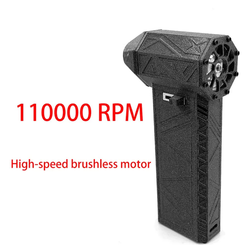 130000RPM Turbo Fan Silent High Power Jet Fan Speedy Brushless Motor Air Duster Type-C PD Fast Recharging Dust Blower Air Blower